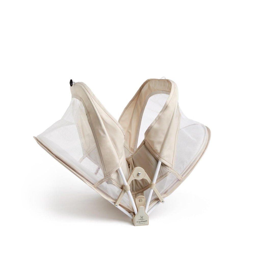 Ergo Pouch Ecru with Mattress-Net and Backpack Beige