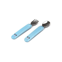 Kidsme Premier Spoon & Fork-Aquamarine