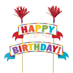 PRIMARY HAPPY BIRTHDAY CAKE BANNER