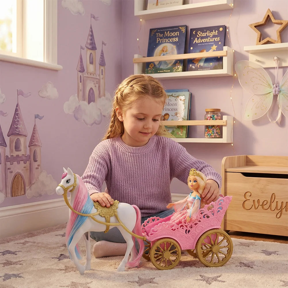 Princess Doll with Carriage & Horse