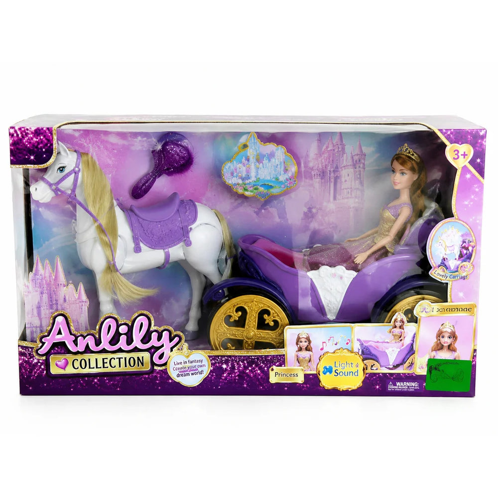 Princess Doll with Horse & Carriage