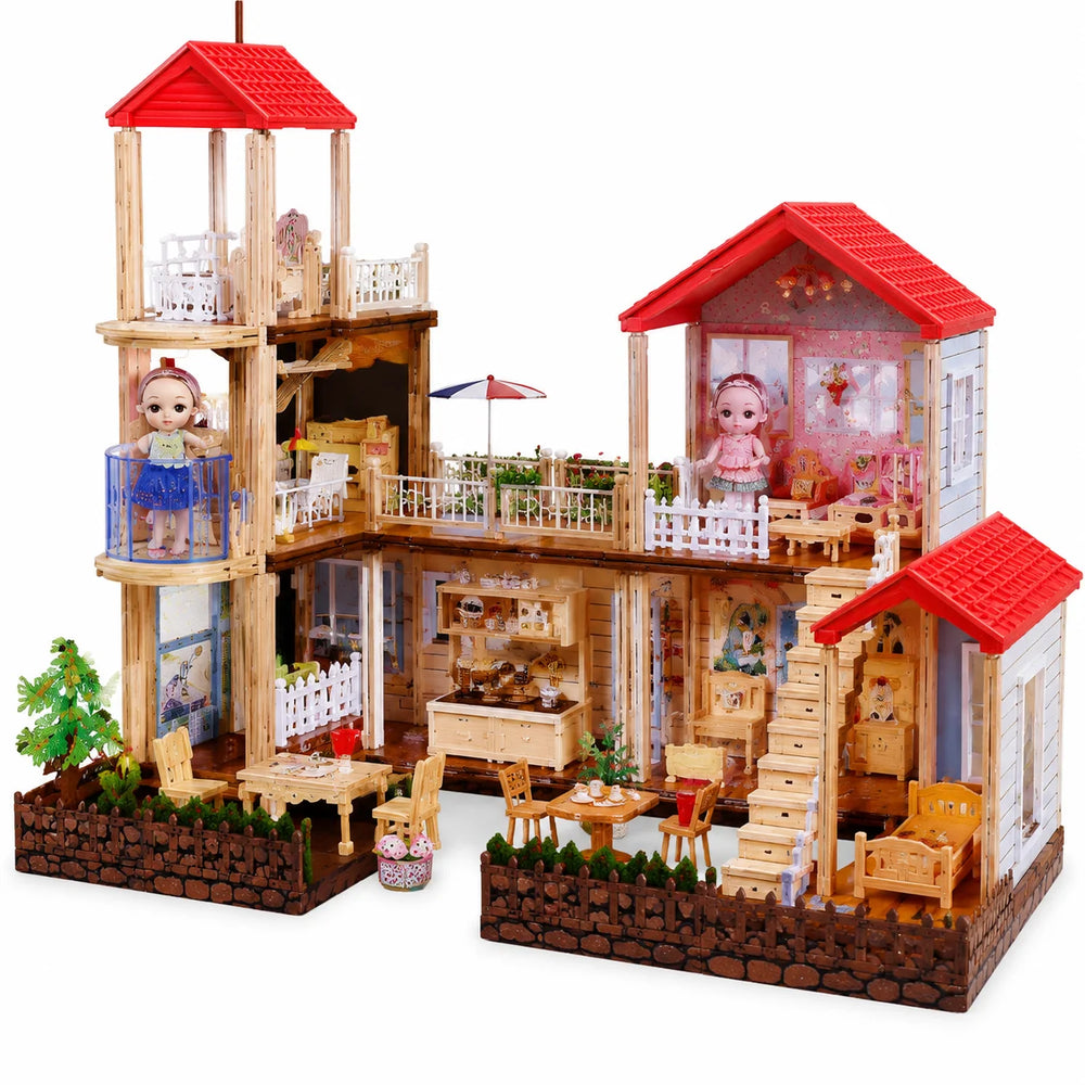 Princess House 3D Puzzle Dollhouse – 201 Pieces