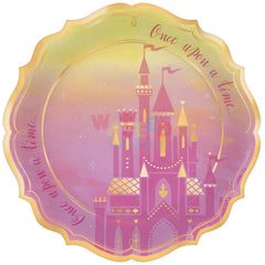 PRINCESS METALLIC ROUND PLATE-8PCS