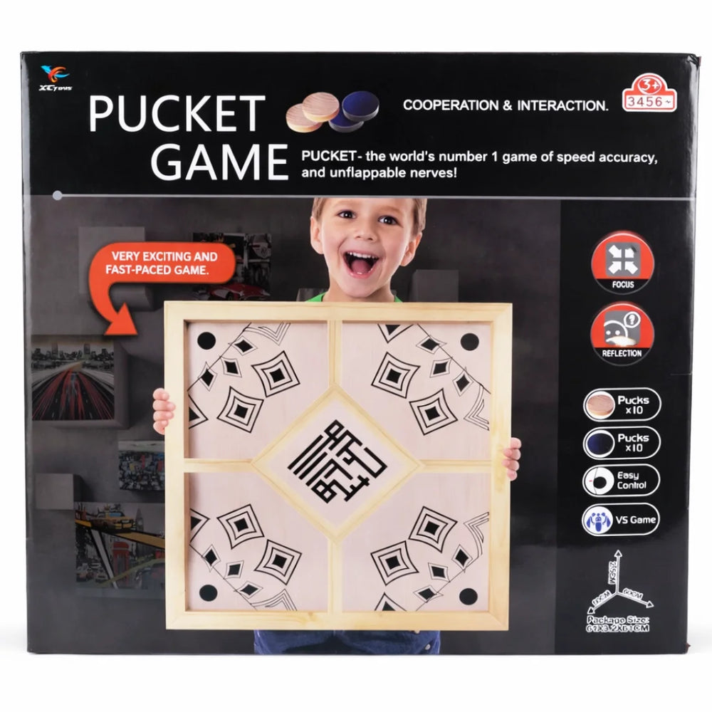 Pucket Wooden Fast Sling Puck Game