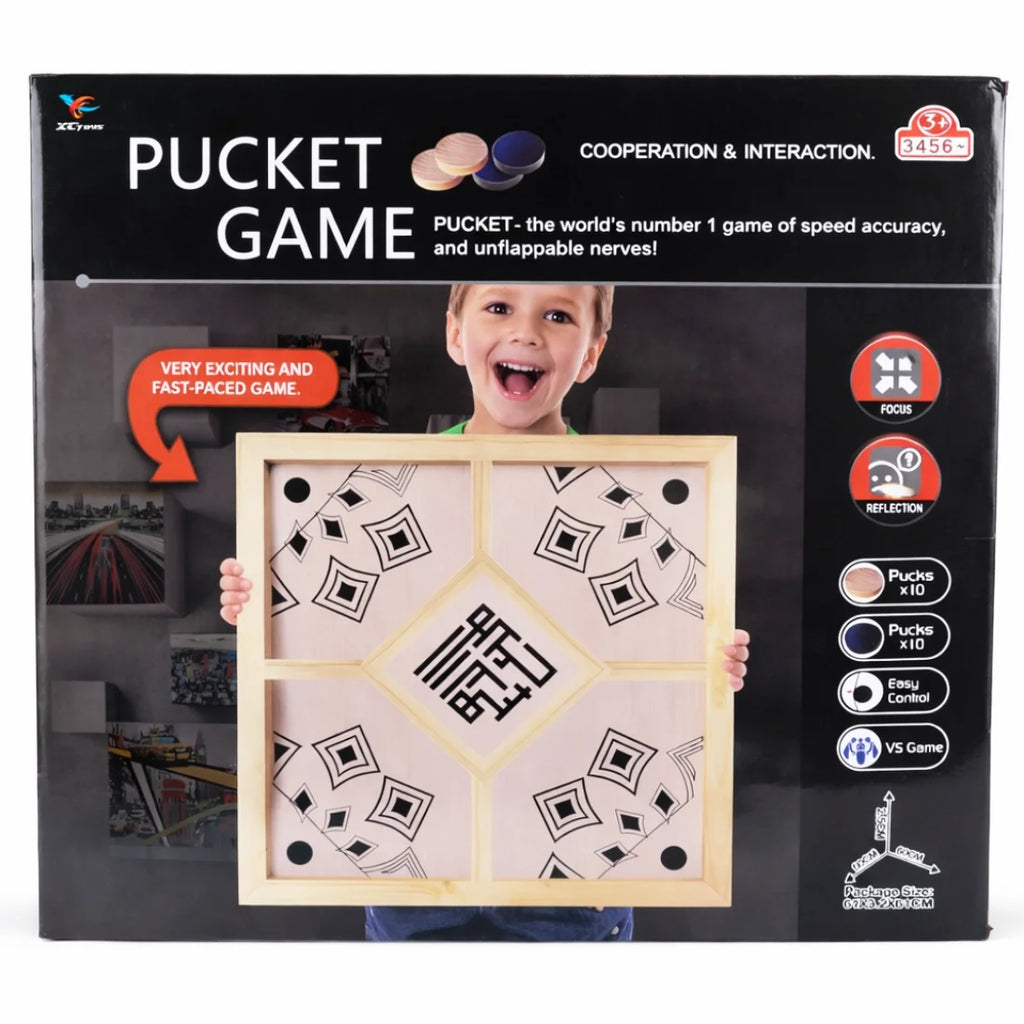 Pucket Wooden Fast Sling Puck Game
