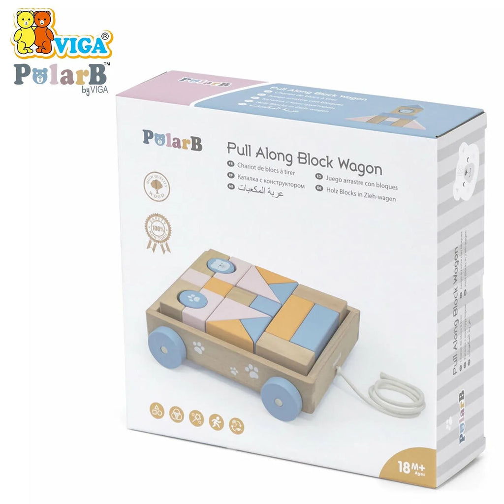 Pull Along Block Wagon