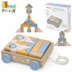 Pull Along Block Wagon