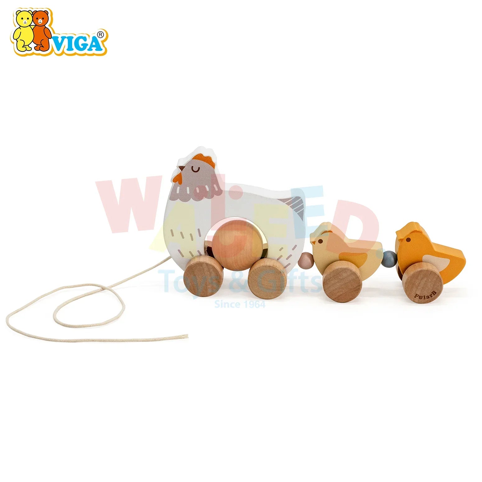 Pull-Along Chicken Family