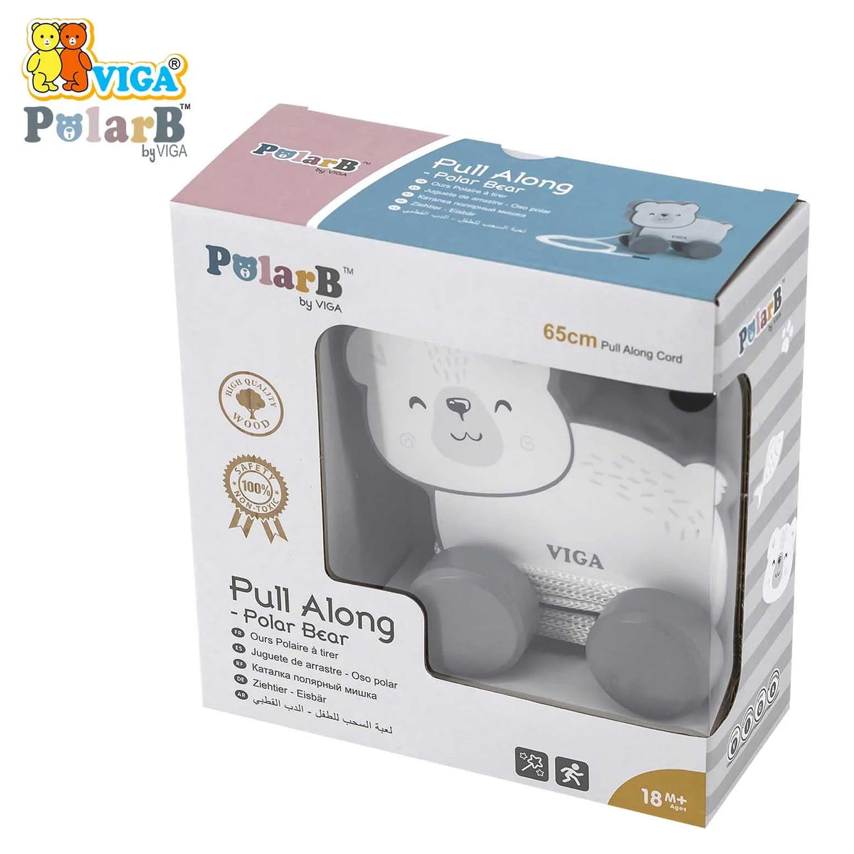 Viga Pull Along - Polar Bear