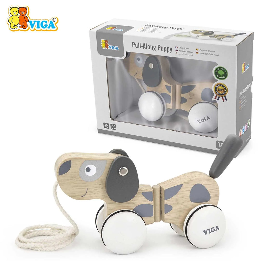Viga Pull- Along Puppy Size: 180 x 120 x 165 mm