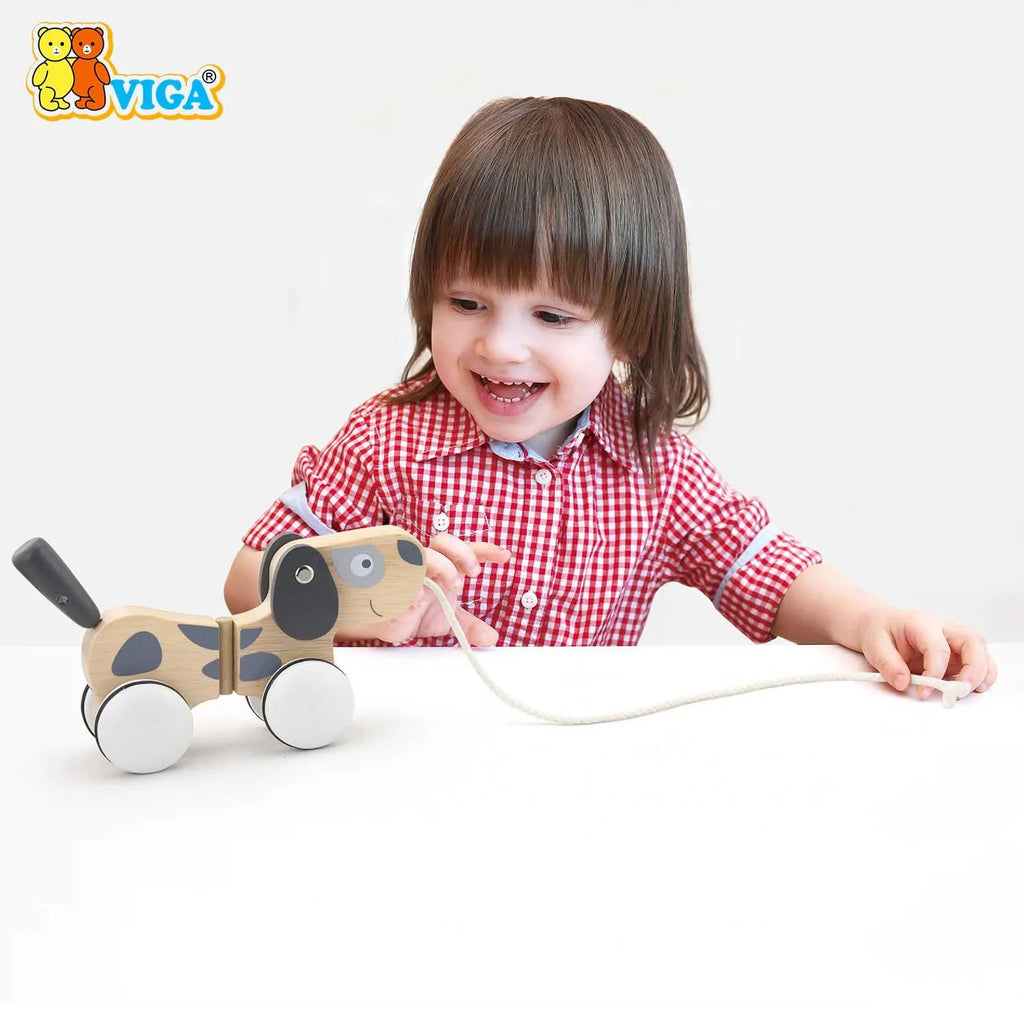 Viga Pull- Along Puppy Size: 180 x 120 x 165 mm