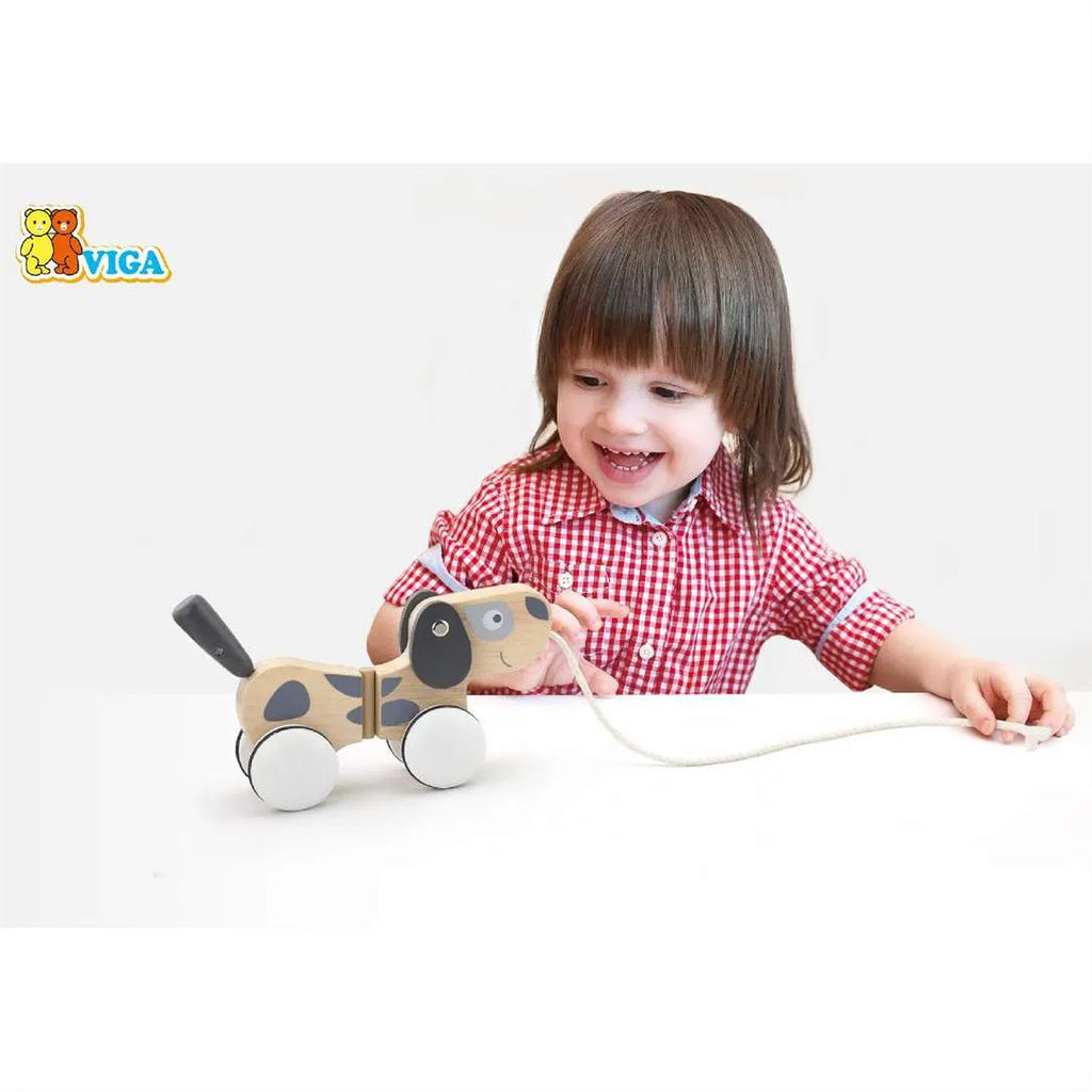 Viga Pull- Along Puppy Size: 180 x 120 x 165 mm
