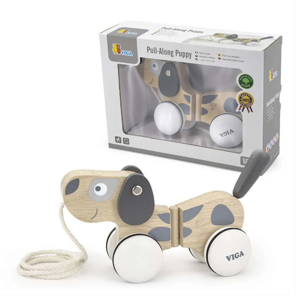 Viga Pull- Along Puppy Size: 180 x 120 x 165 mm