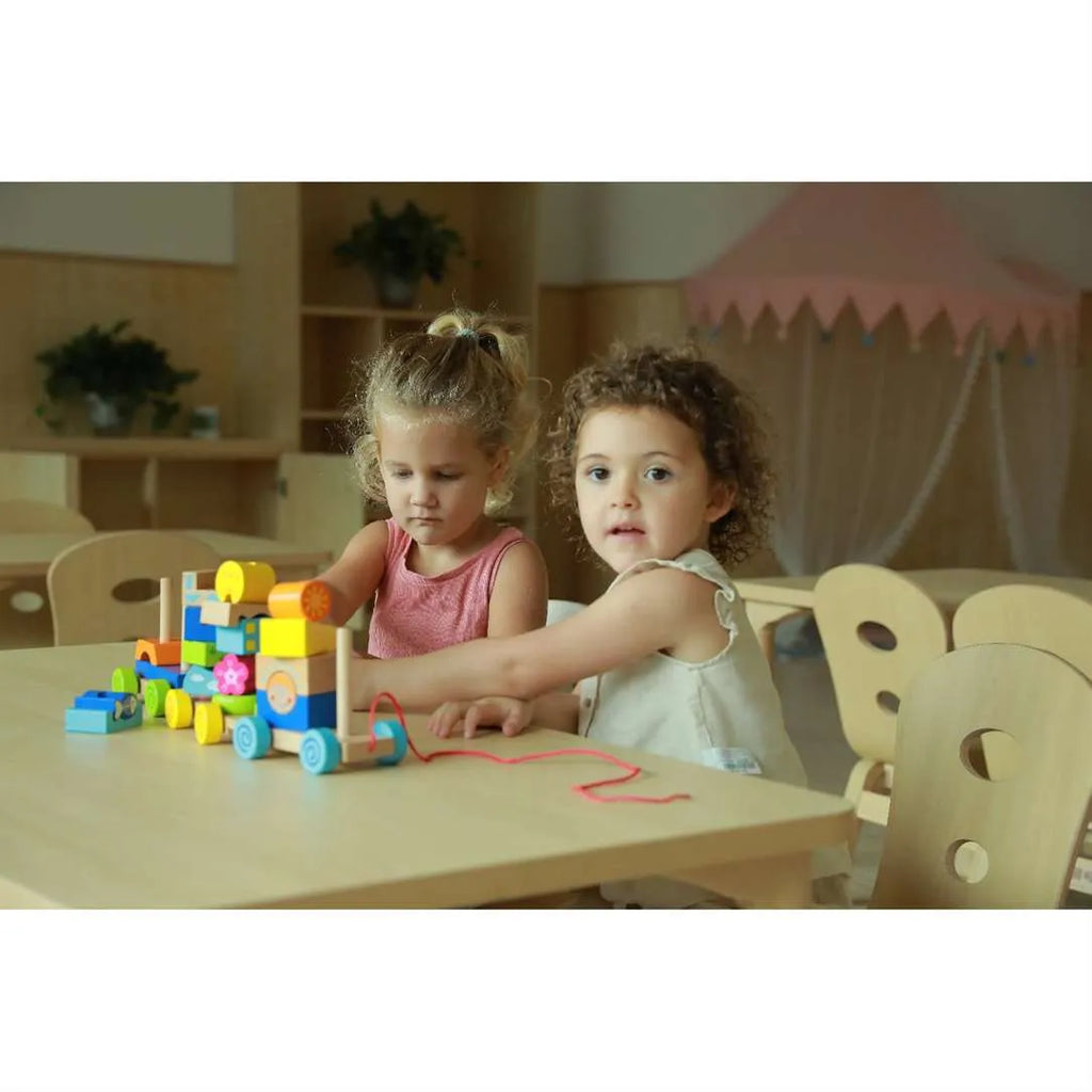 Pull Along Stacking Train