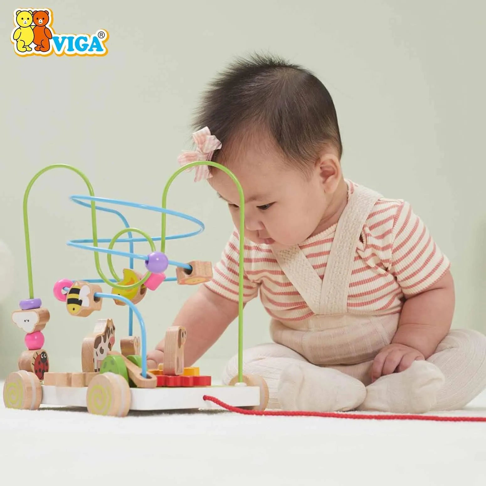 Pull Along with Bead Maze and Turning Gears