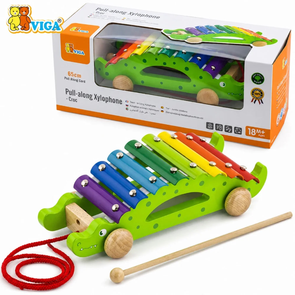Pull-along Xylophone - Croc