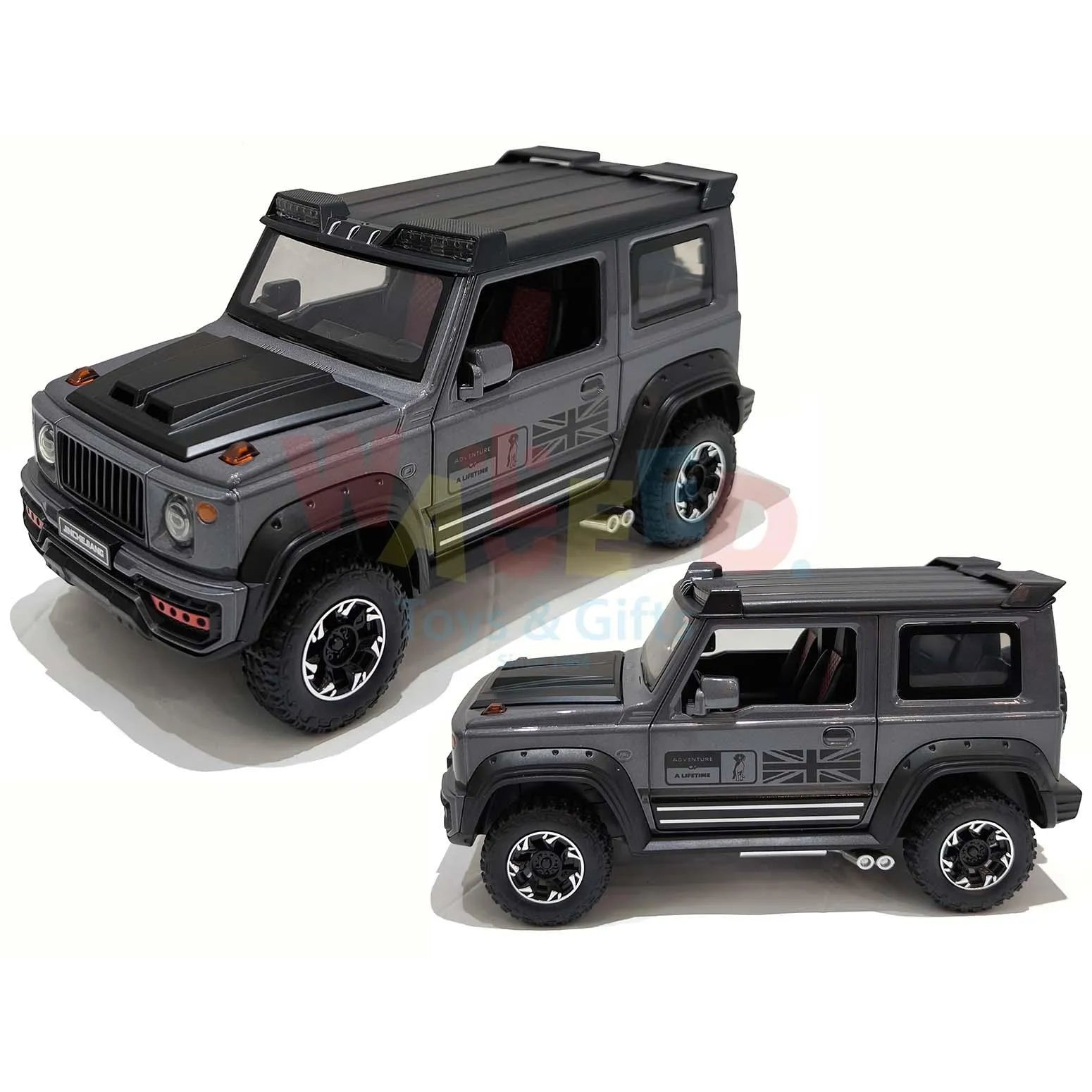 Pull Back Die-Cast Car With Light (Assorted)