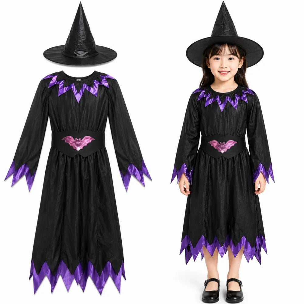 Purple Witch Costume for Kids