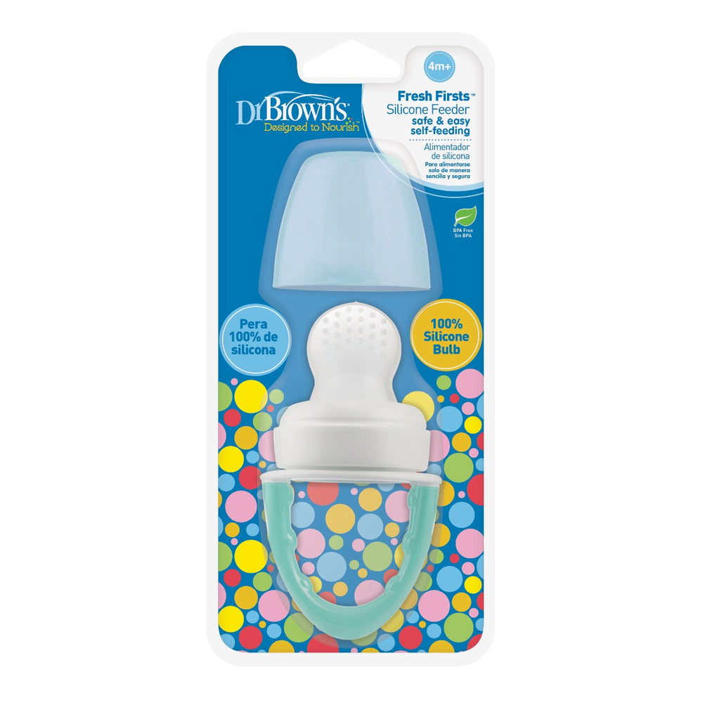 Dr.Brown's Fresh Firsts Silicone Feeder - Mint, 1-Pack