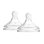 Dr.Brown's Y-Cut Wide-Neck Silicone Options+ Nipple, 2-Pack + 9 months )