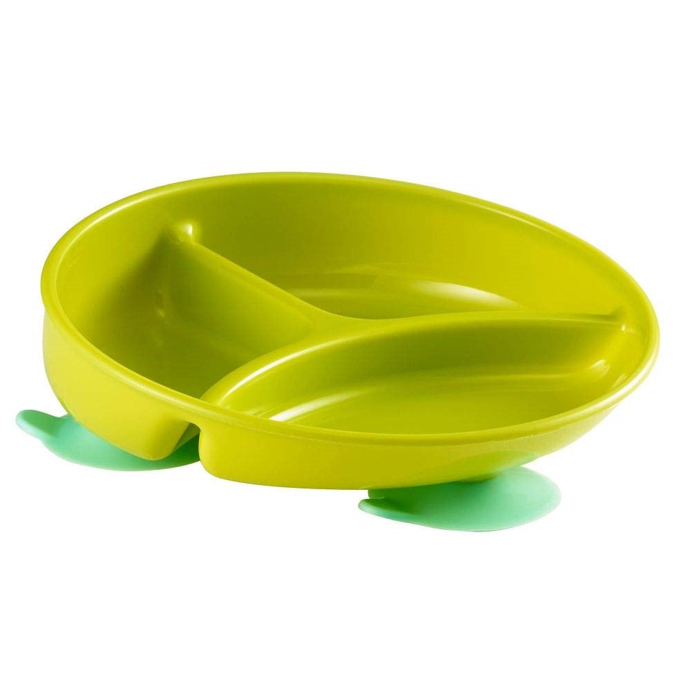The First Years -Inside Scoop Suction Sectioned Plate 1Pk Green