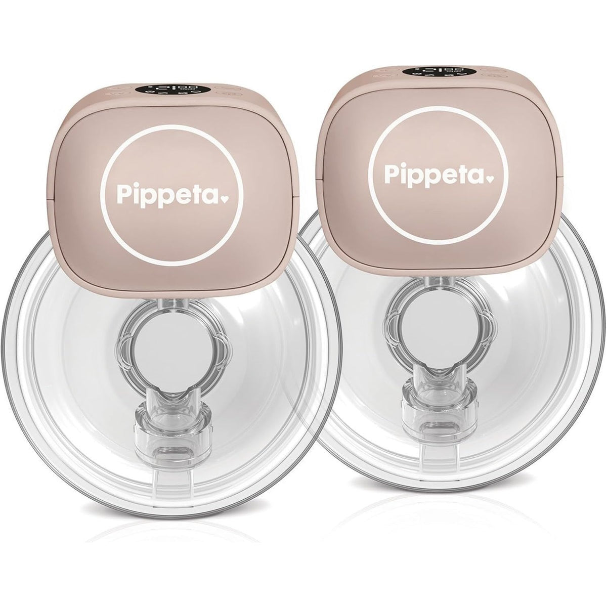 Pippeta LED WEARABLE HANDS FREE BREAST PUMP | ASH ROSE(Pack of 2)