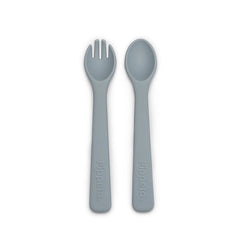 Pippeta Silicone Spoon & Fork - Sea Salt