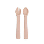 Pippeta Silicone Spoon & Fork - Ash Rose