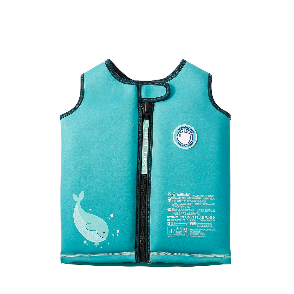 MamboBaby Swimming Aid Vest ( Large , 5 - 6 years )  - Green