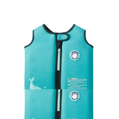 مامبو بيبي - سترة السباحة المساعدة (الحجم الوسط،  4-5 سنوات) -اخضر