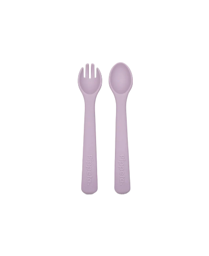 Pippeta Silicone Spoon & Fork - Lilac