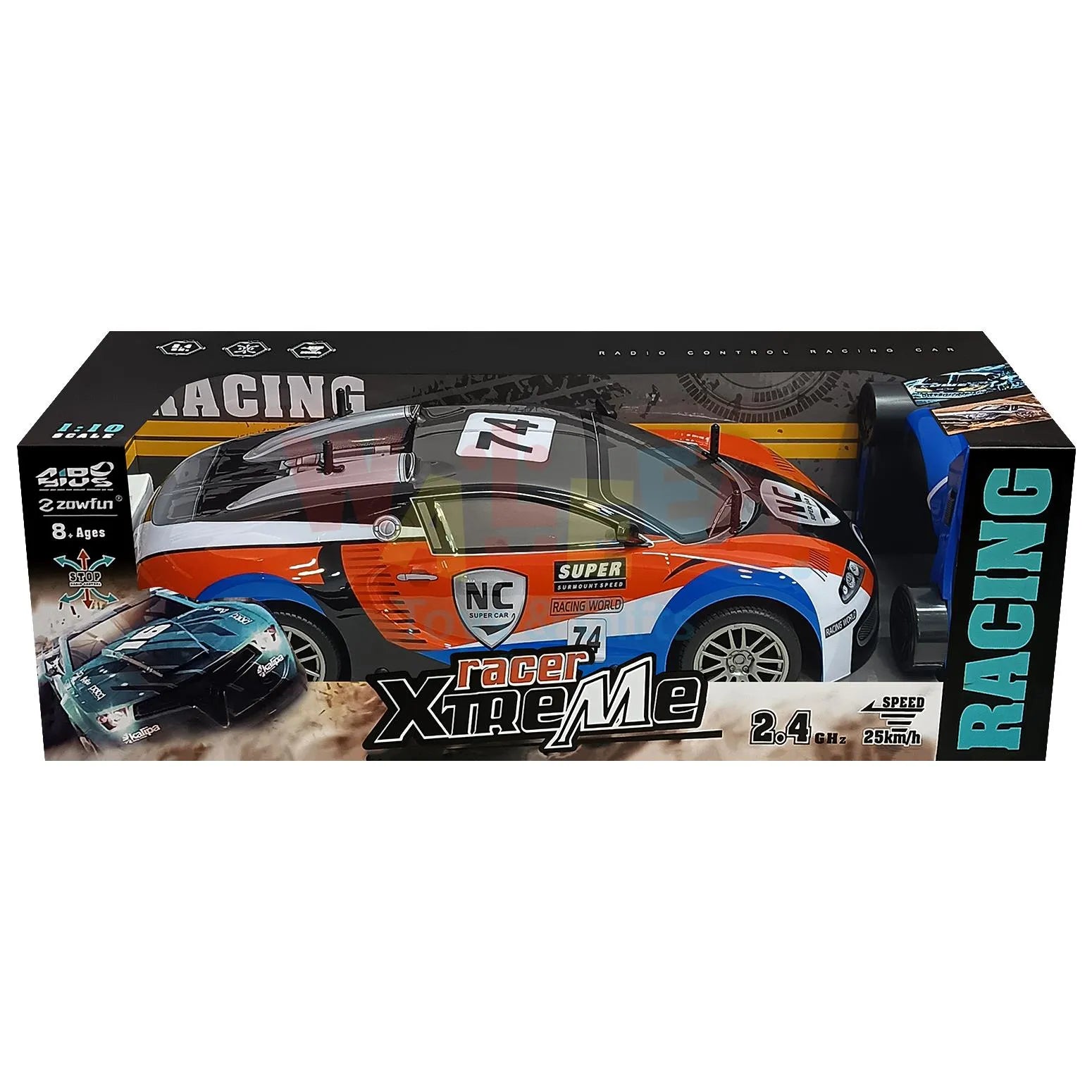 Racer Xtreme RC Car – Black/Red/Blue Edition