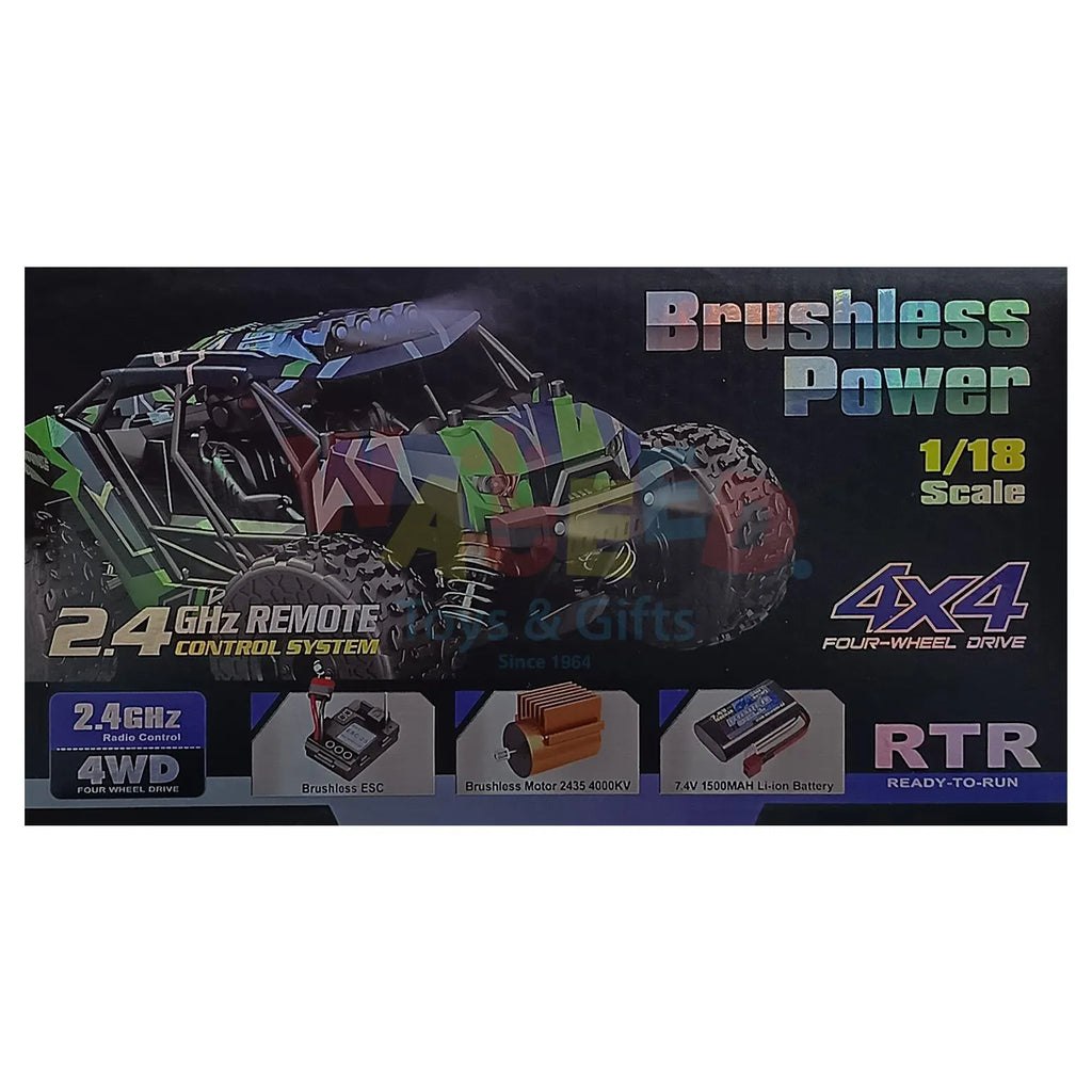 Racing Lightning 4WD RC Car – 52 KM/H High-Speed Remote Control Truck