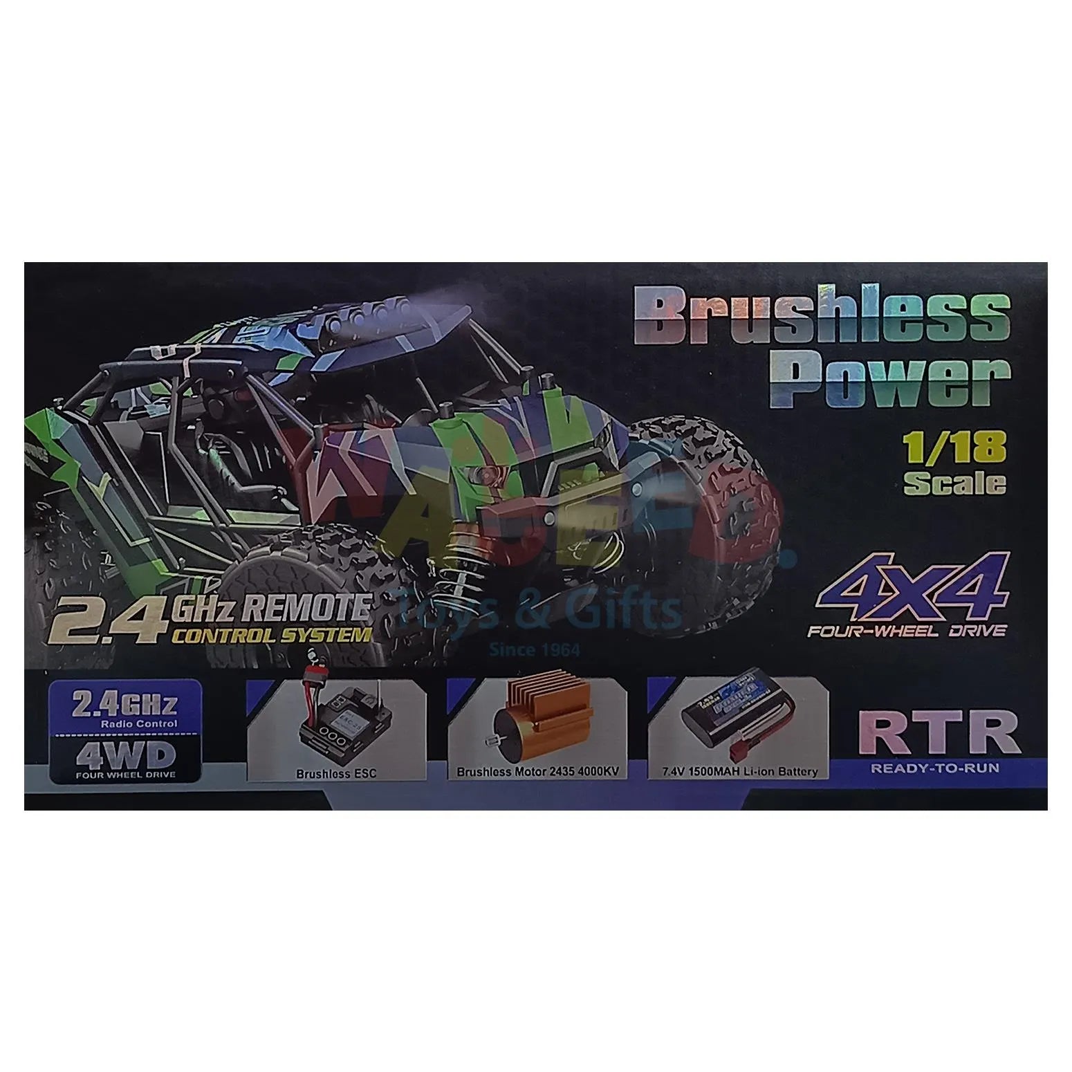 Racing Lightning 4WD RC Car – 52 KM/H High-Speed Remote Control Truck