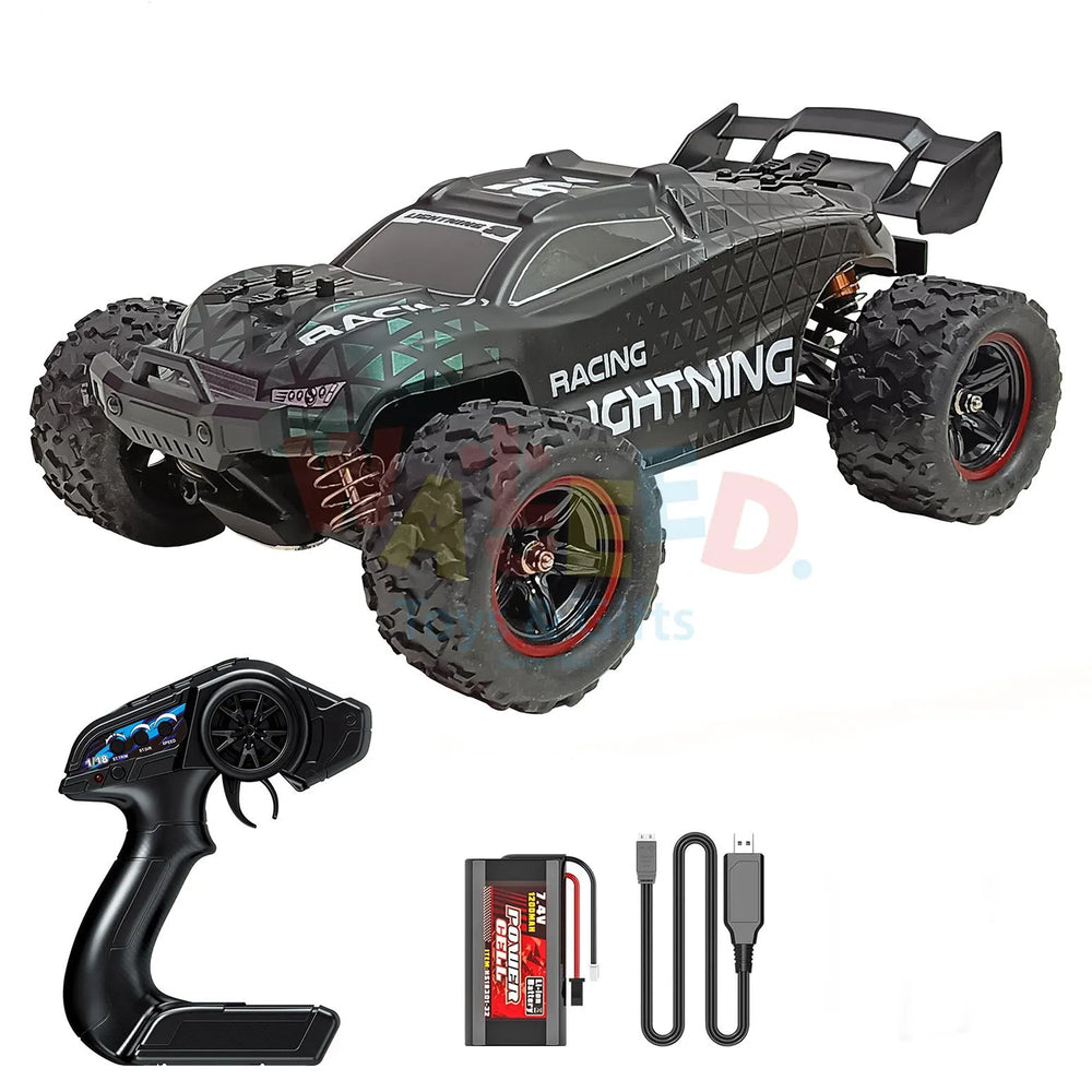 Racing Lightning 4WD RC Car – 52 KM/H High-Speed Remote Control Truck