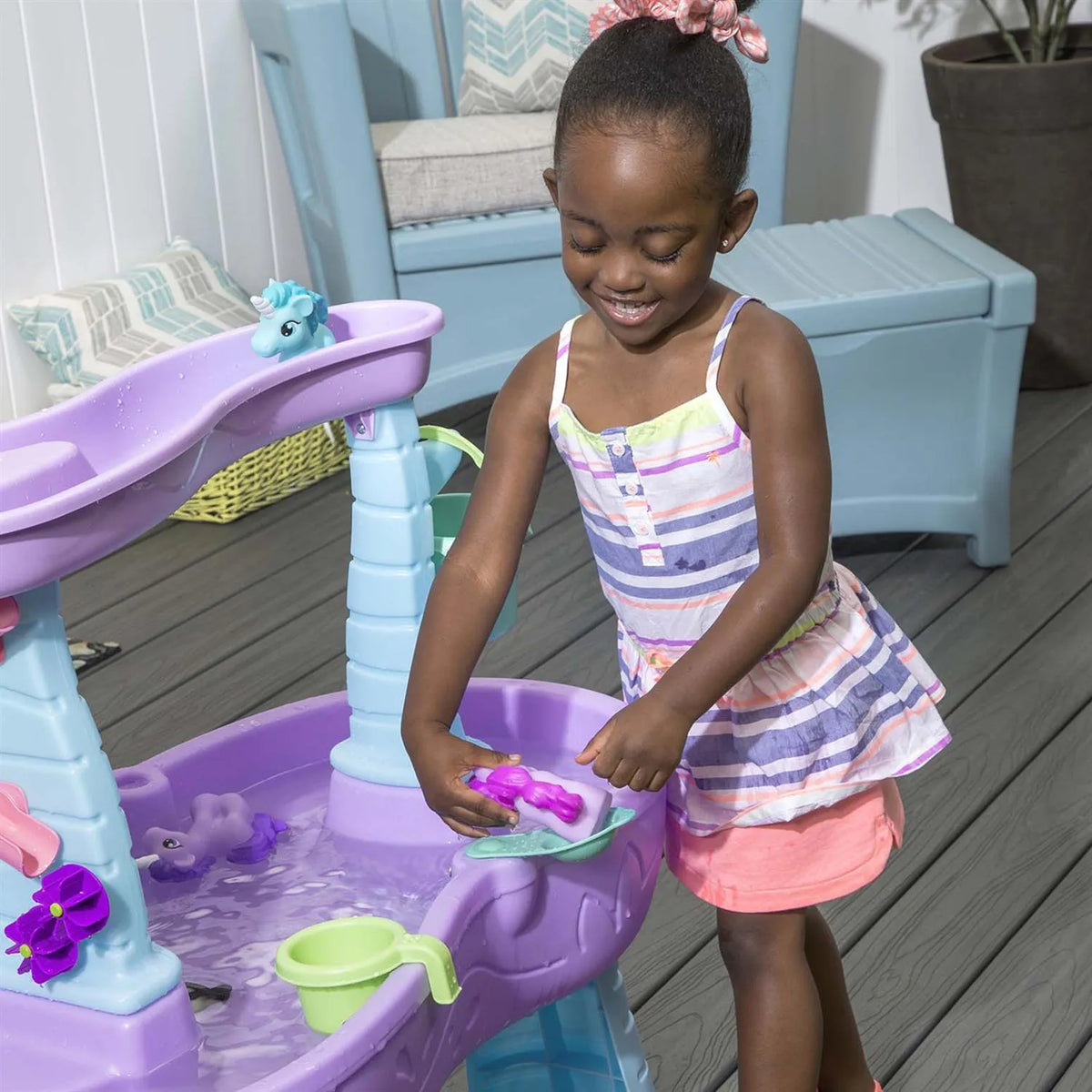step2 RAIN SHOWER & UNICORNS WATER TABLE
