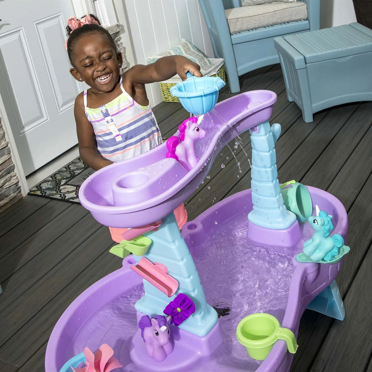 step2 RAIN SHOWER & UNICORNS WATER TABLE