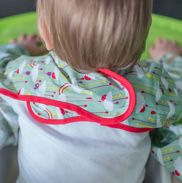 Tidy Tot Bib Rainbow Green