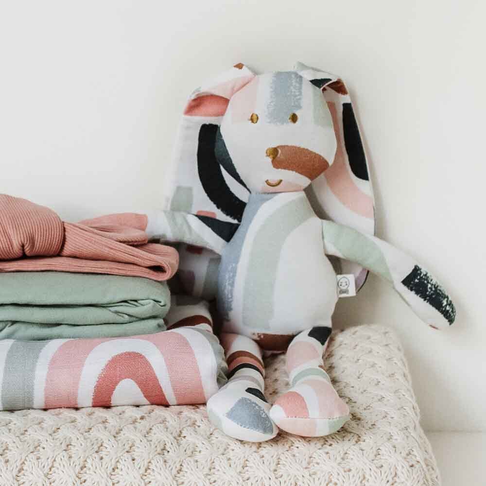 Rainbow Baby Snuggle Bunny Comforter