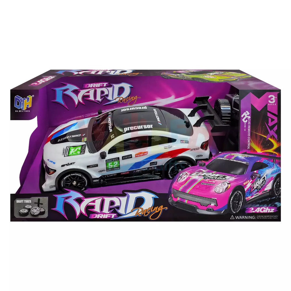 Rapid Drift Racing Car – 2.4GHz Remote Control Car with Extra Tires