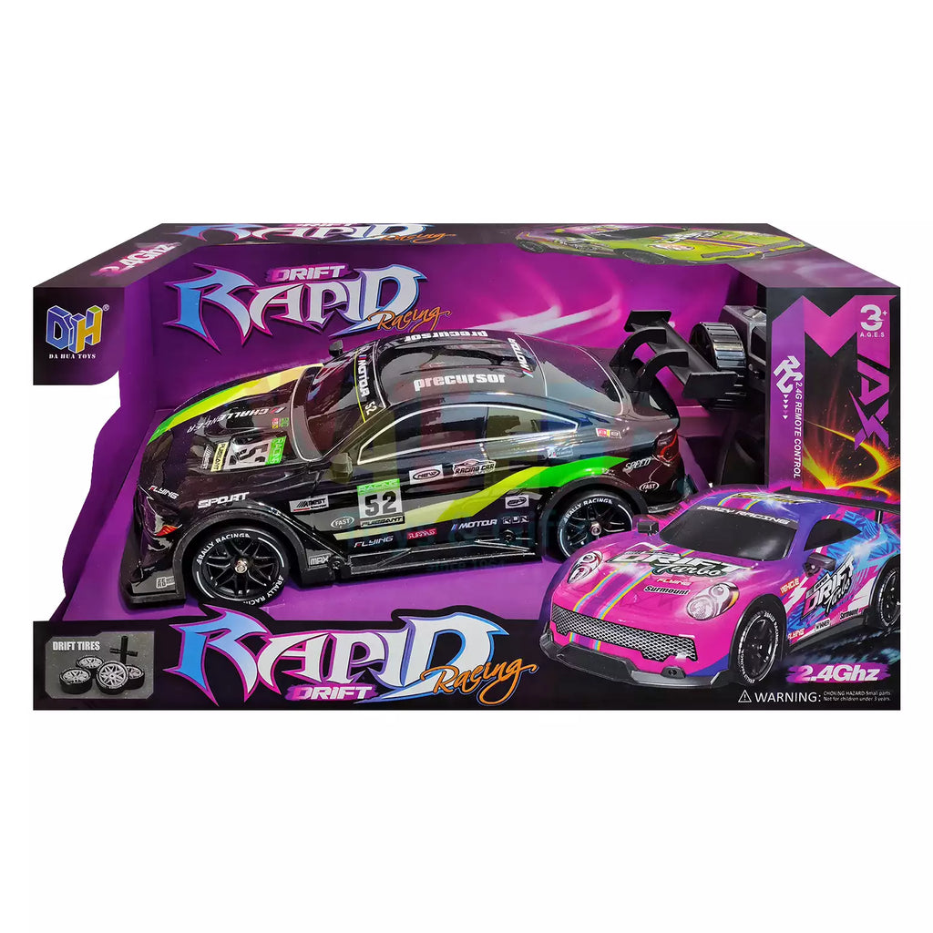Rapid Drift Racing Car – 2.4GHz Remote Control Car with Extra Tires