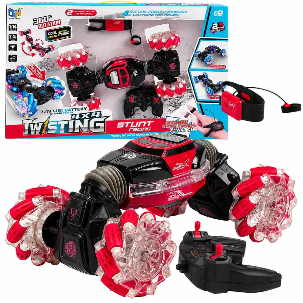 R/C CAR, WATCH CONTROL, MUSIC, AUTO DEMO, WITH USB CABLE
