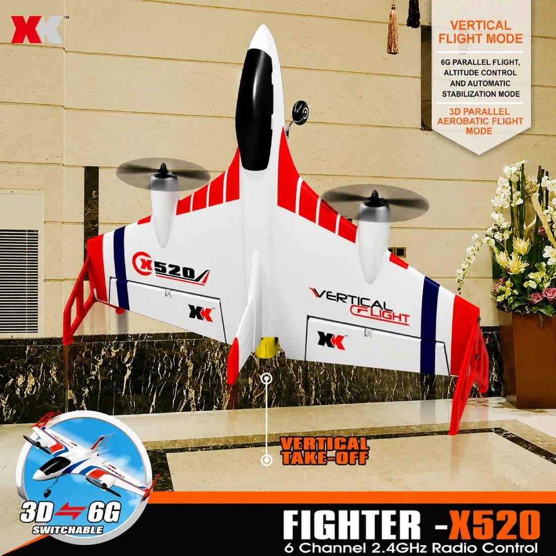 R/C Fighter 6 Channel Airplane