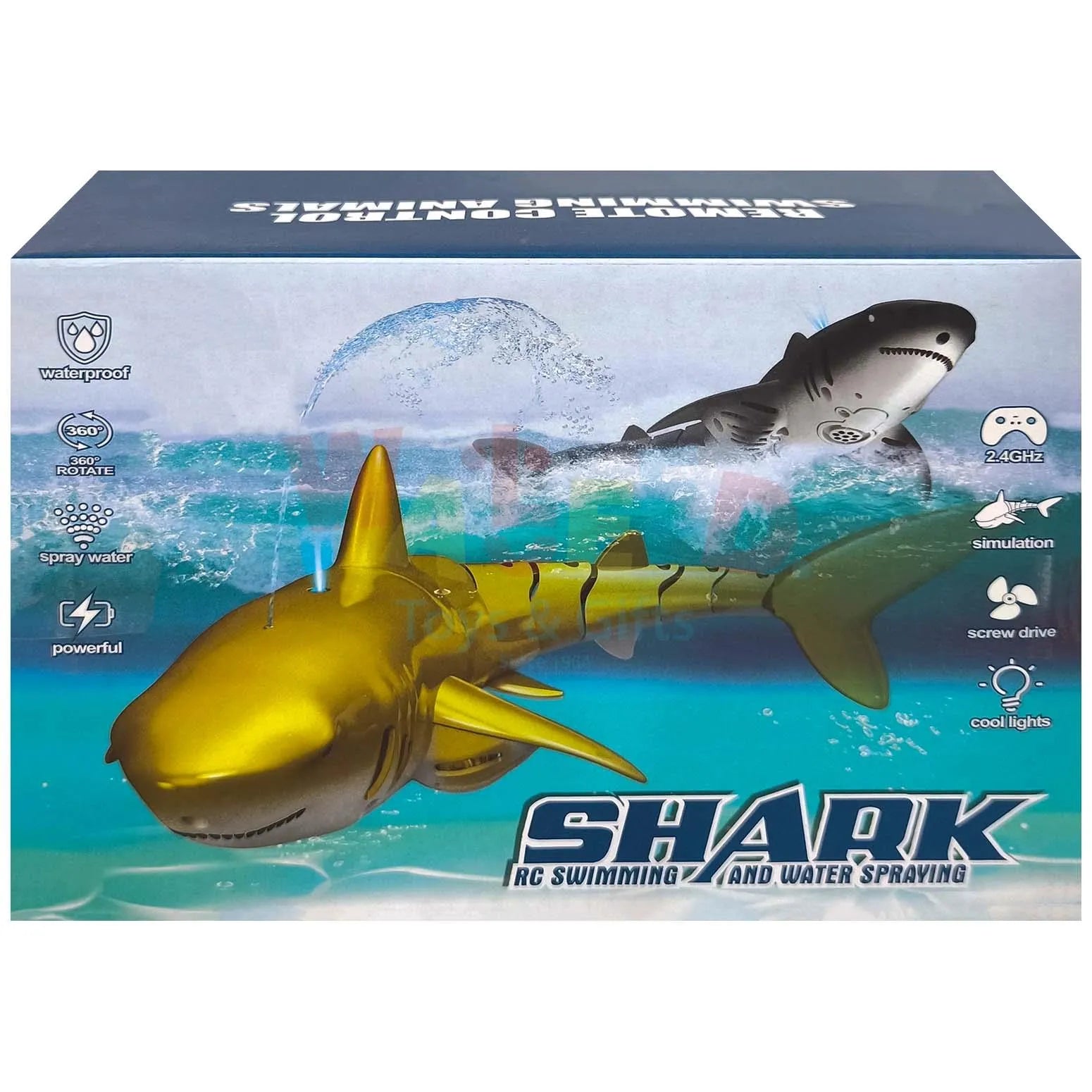 R/C Fish With Light & Spray - Rechargeable