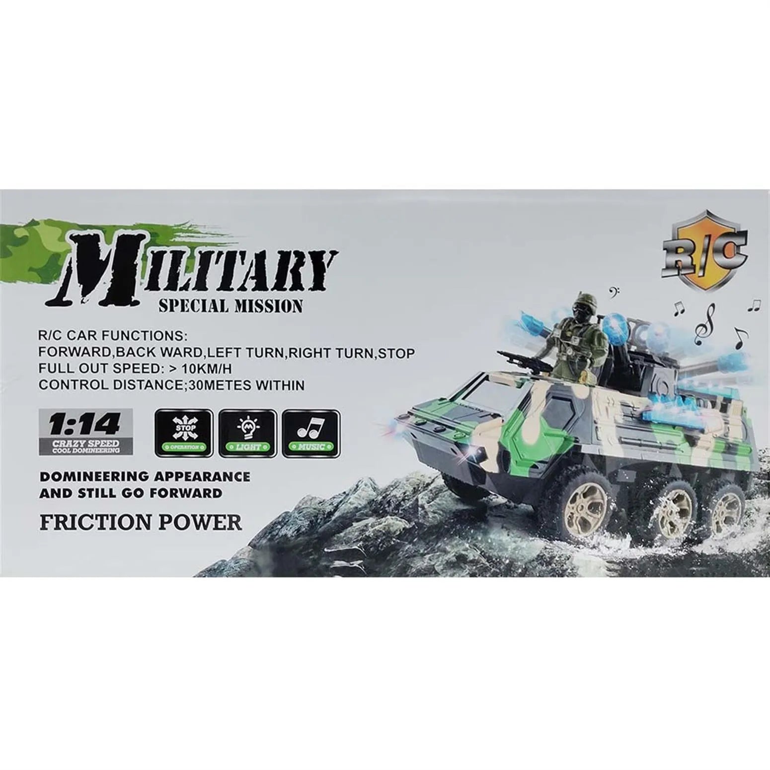Military Special Mission R/C Armored Vehicle – 1:14 Scale