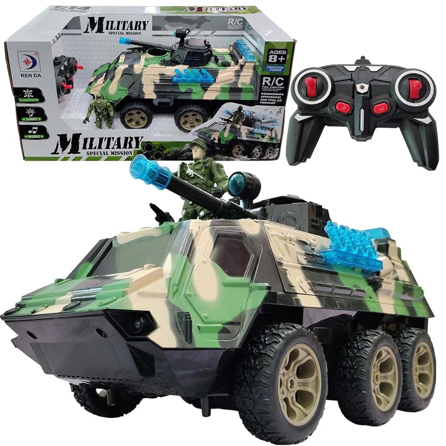 Military Special Mission R/C Armored Vehicle – 1:14 Scale