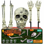 Realistic Skeleton Stakes Halloween Decoration