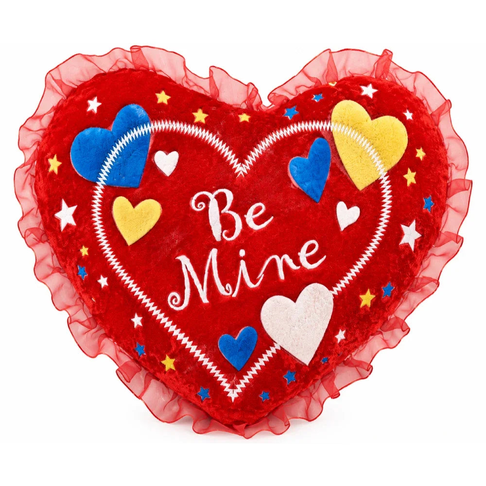 Red Heart Cushion with Love Message