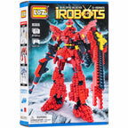 Red Robot Building Blocks Set