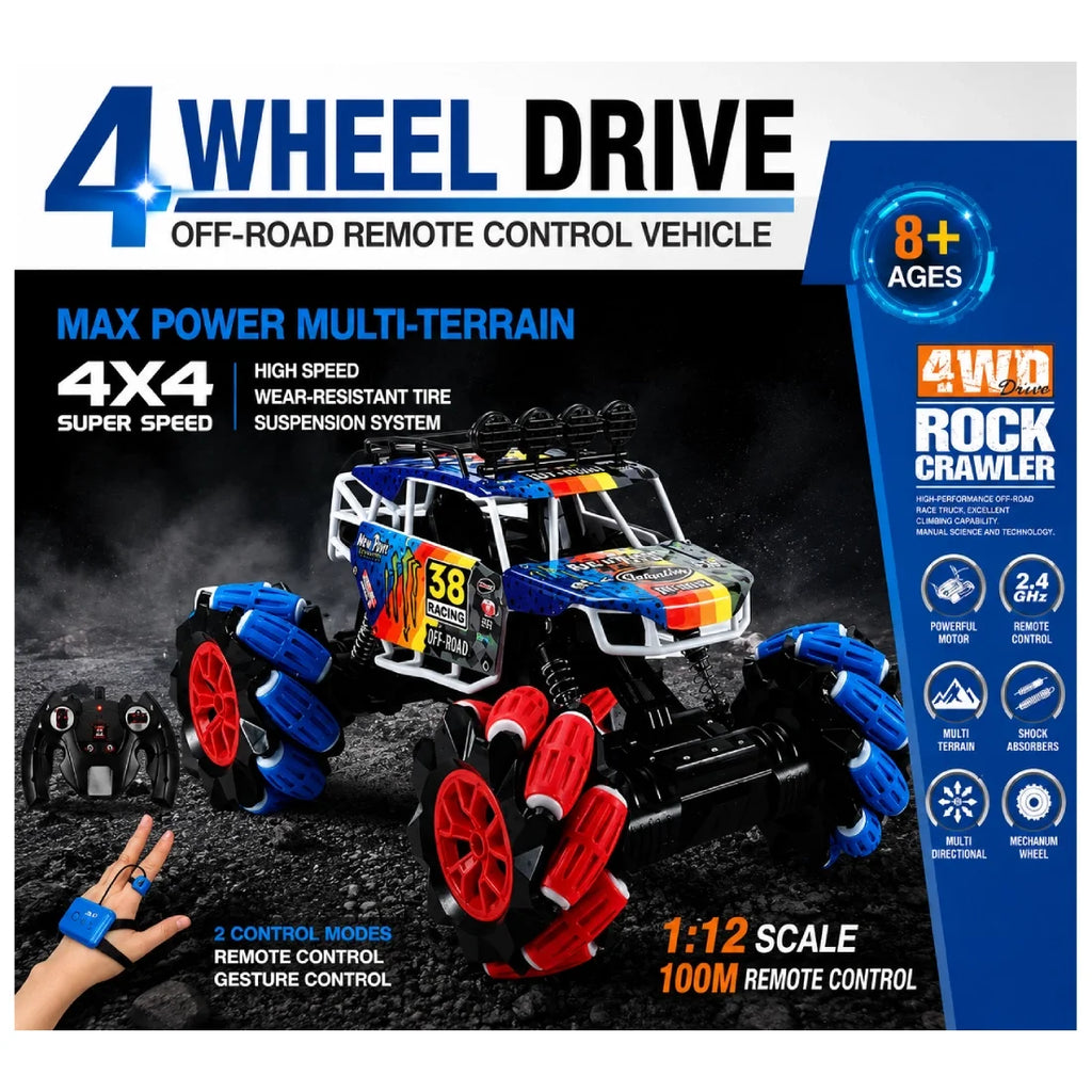 Remote Control 4x4 WD with Meconium Wheel Car